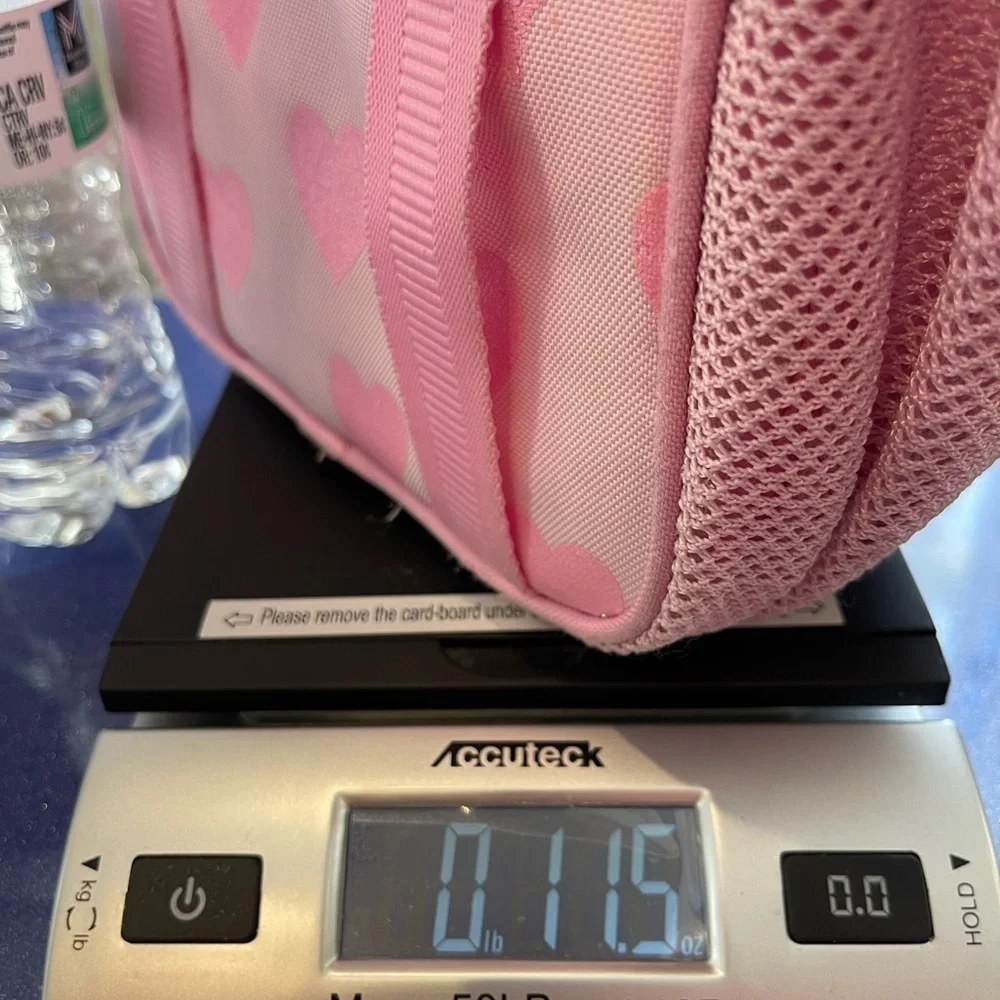 Mackenzie Pink Hearts Glitter Lunch Box